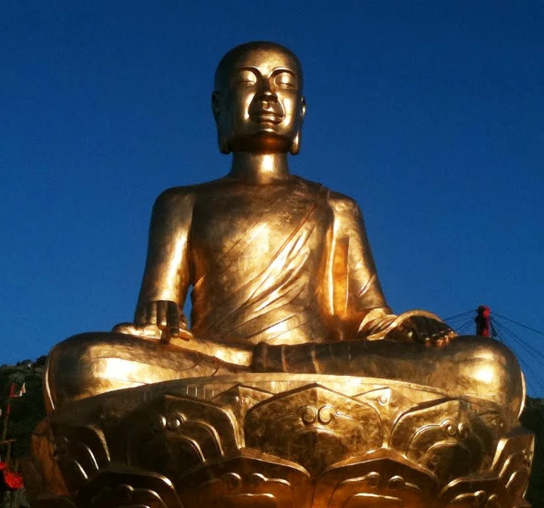 Tôn tượng Phật hoàng trên Yên Tử (Quảng Ninh) - Ảnh: Internet